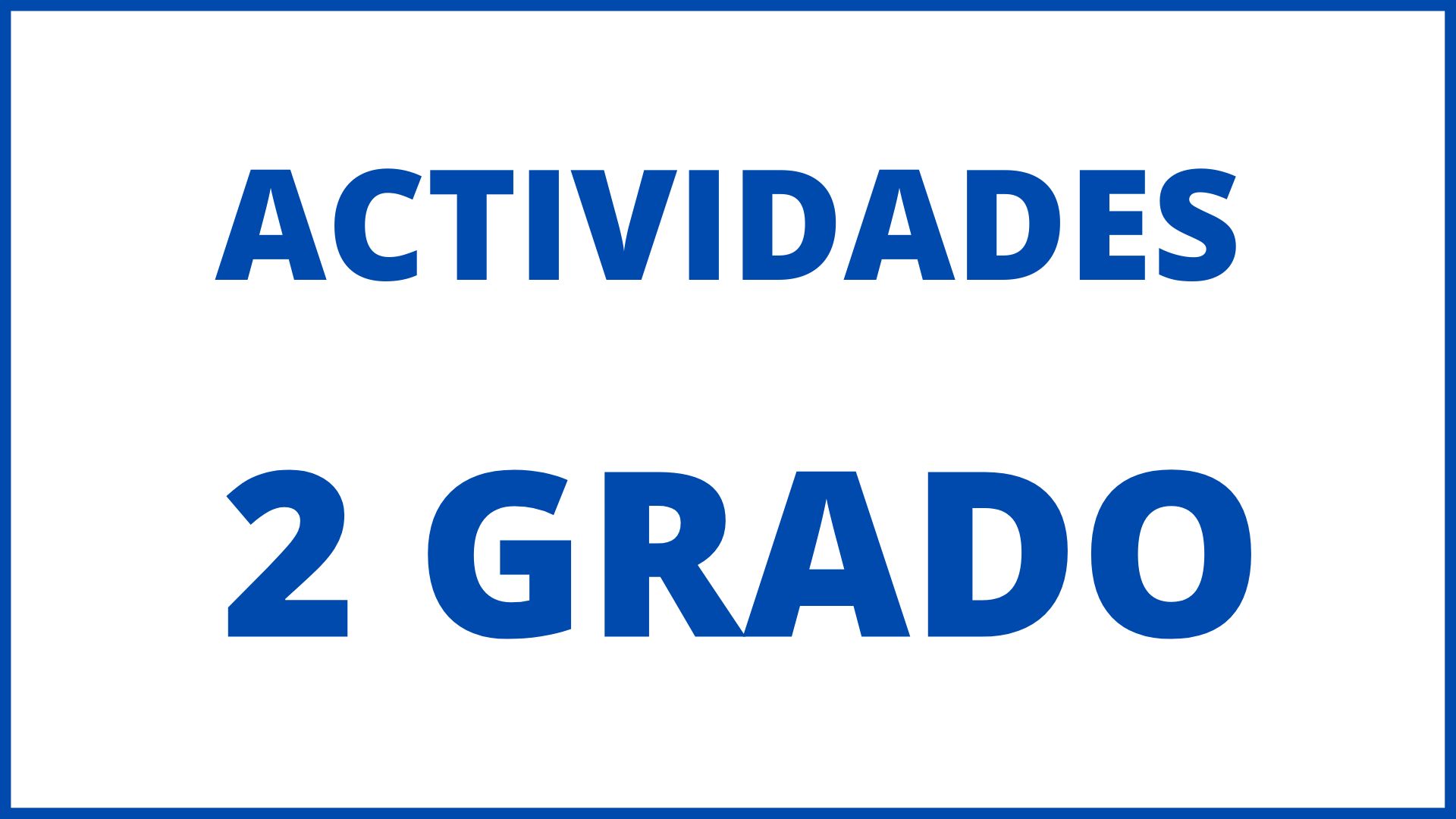 Actividades De Ingles Para Niños De Segundo Grado