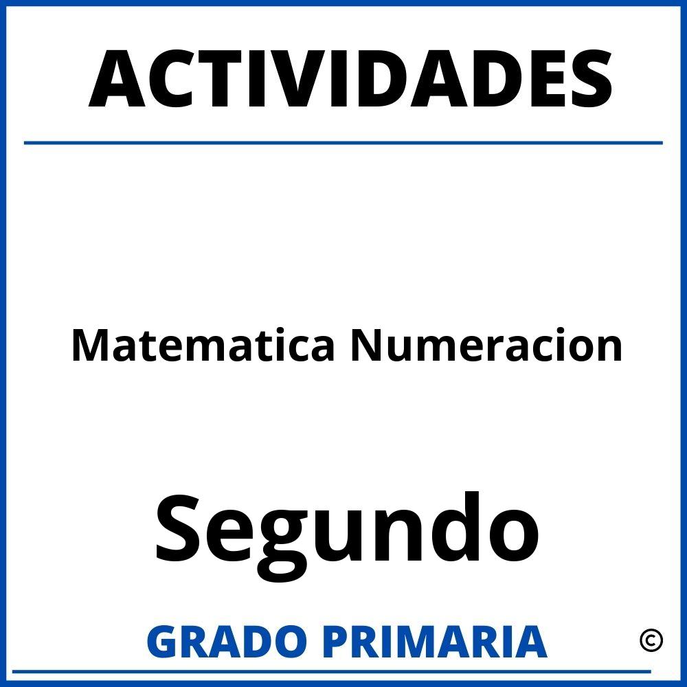 Actividades De Matematica Para Segundo Grado Numeracion