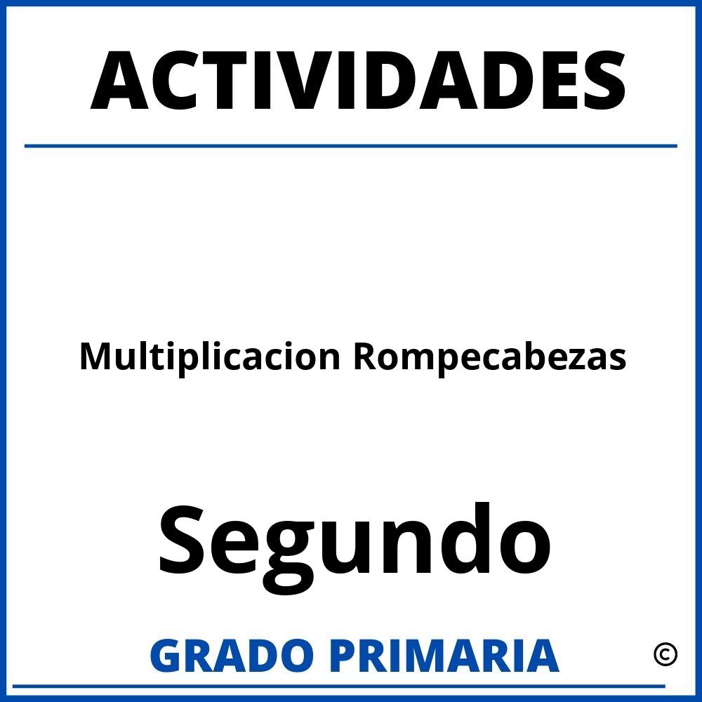 Actividades De Multiplicacion Segundo Grado Rompecabezas