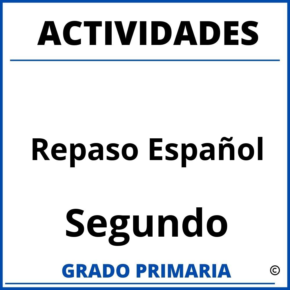 Actividades De Repaso Español Segundo Grado